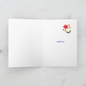 Carte Anniversaire - Flower Power (Intérieur)