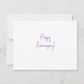 Carte Anniversaire Forever (Dos)