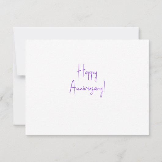 Carte Anniversaire Forever (Dos)