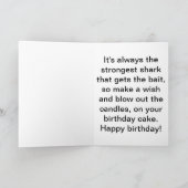 Carte Anniversaire fort de requin (Intérieur)
