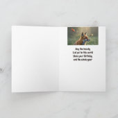 Carte Anniversaire Fox Animal Nature Art (Intérieur)