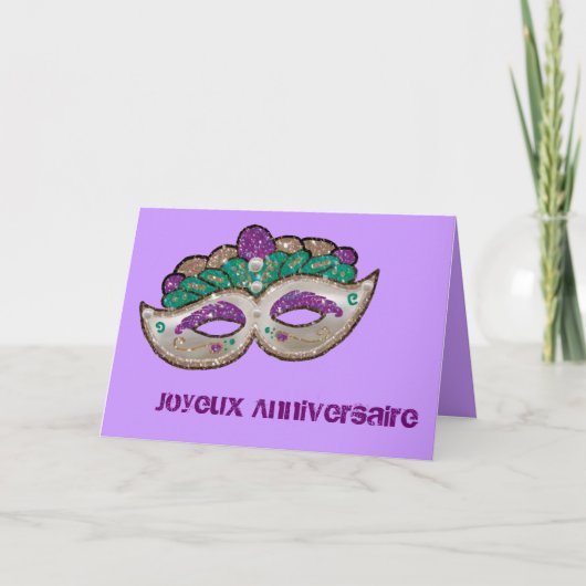 Carte Anniversaire français (Devant)