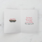 Carte Anniversaire - Français Cafe - noir/rouge/blanc (Intérieur)