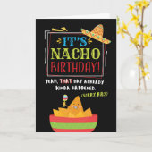 Carte Anniversaire, Frère, C'est NACHO Voiture d'anniver (Fleur jaune)