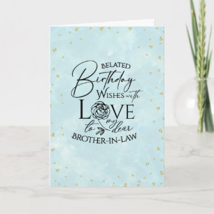 Carte Anniversaire Frère de Mariée ou Femme Minimaliste 