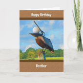 Carte Anniversaire, frère, golf (Devant)
