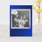 Carte Anniversaire Frères - Retro (Fleur jaune)