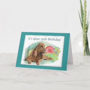 Carte Anniversaire froissé drôle de vieillesse de chien