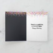 Carte Anniversaire Fun Black Lab Chien avec des arroses (Intérieur)