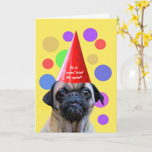 Carte Anniversaire Funny 29 encore avec mignon chien