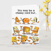 Carte Anniversaire Funny Cheesy Meilleurs voeux (Fleur jaune)