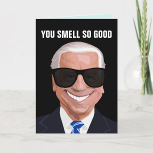 CARTE ANNIVERSAIRE FUNNY JOE BIDEN ACCUEILLE LA GRANDE C