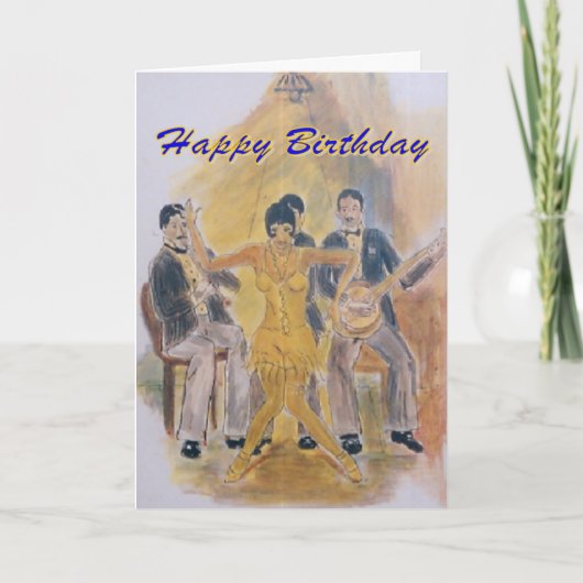 Carte Anniversaire G Card Roaring Années (Devant)