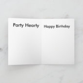 Carte Anniversaire G Card Roaring Années (Intérieur)