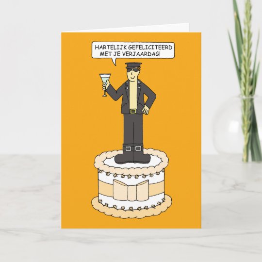 Carte Anniversaire Gai Neerlandais Pour L Homme En Cuir Zazzle Be