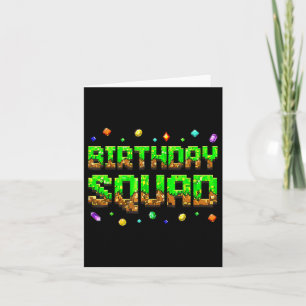 Carte Anniversaire Garçon Enfant Anniversaire Squad Game
