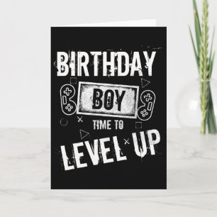 Carte Anniversaire Garçon Temps De Niveau Up Video Jeu A