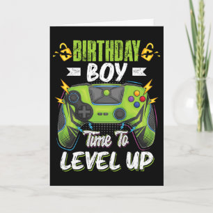 Carte Anniversaire Garçon Temps De Niveau Up Video Jeu A