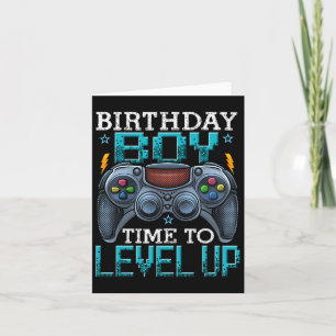Carte Anniversaire Garçon Temps De Niveau Up Video Jeu A
