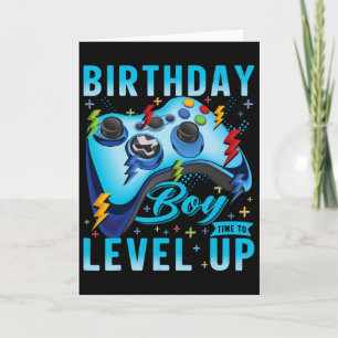 Carte Anniversaire Garçon Temps De Niveau Up Video Jeu A