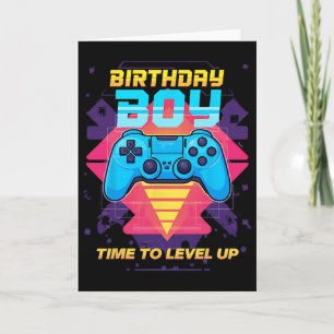 Carte Anniversaire Garçon Temps Pour Augmenter Le Jeu Vi