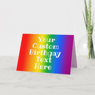 Carte Anniversaire Gay Personnalisé