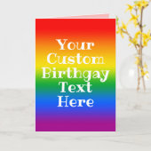 Carte Anniversaire Gay Personnalisé (Fleur jaune)