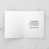 Carte Anniversaire, gendre, Flamant rose Bird (Intérieur)