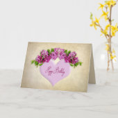 Carte ANNIVERSAIRE - Général - Élégance avec Lilacs & Co (Fleur jaune)