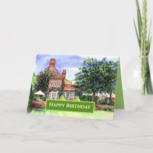 Carte Anniversaire général Le Manoir York Angleterre (Devant)