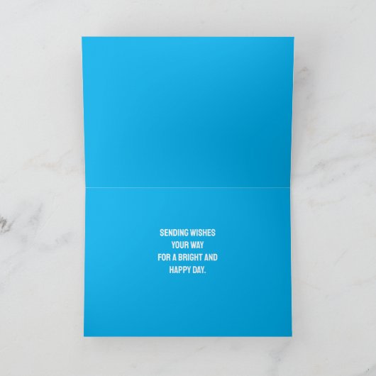 Carte Anniversaire géométrique coloré (Intérieur)