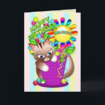 Carte Anniversaire - Girlfriend - Kitty Cat Célébrer<br><div class="desc">Voir la même image pour une foule d'âges différents de 1-13 et aussi pour Secret Pal,  Ami,  Girfriend,  Soeur</div>