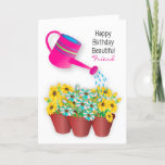 Carte Anniversaire Girlfriend Watering Can Flowers 3D Ef<br><div class="desc">Un accueil de charme,  surtout pour les jardiniers avec un arrosage lumineux,  peut arroser des fleurs en 3D Voir la même image dans d'autres catégories,  y compris les anniversaires</div>