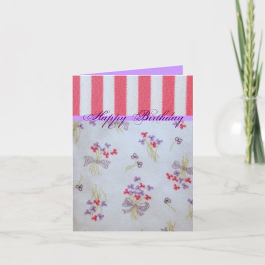 Carte Anniversaire Girly (Devant)