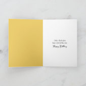 Carte Anniversaire Golden Retriever Avec Panier à fleurs (Intérieur)