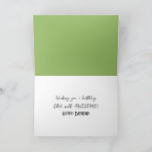 Carte Anniversaire Golden Retriever dans un Apple Orchar (Intérieur)