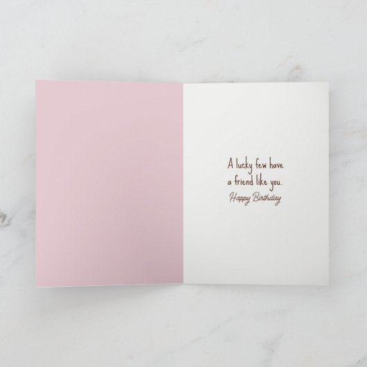 Carte Anniversaire Golden Retriever et Kitten dans un Sw (Intérieur)