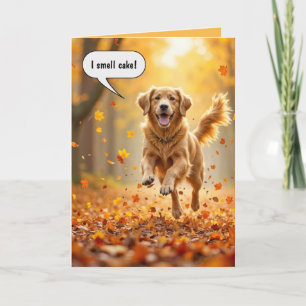 Carte Anniversaire Golden Retriever Humour