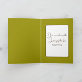 Carte Anniversaire Golden Retriever Running (Intérieur)