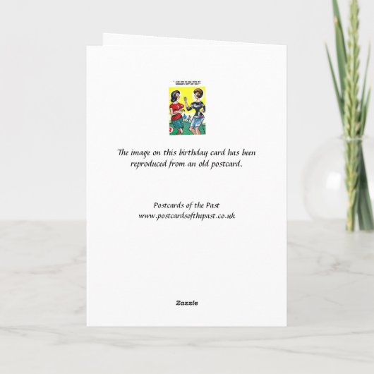 Carte Anniversaire - Golf - Bal (Dos)