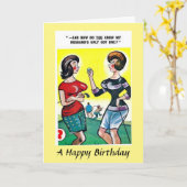 Carte Anniversaire - Golf - Bal (Fleur jaune)