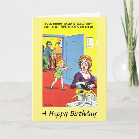 Carte Anniversaire - Golf Balls (Devant)