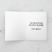 Carte Anniversaire gothique du papillon noir (Intérieur)