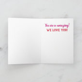 Carte Anniversaire Grand-mère Amusant photo colorée (Intérieur)