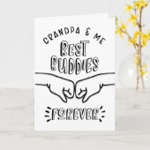 Carte Anniversaire - grand-papa et moi, les meilleurs (Fleur jaune)