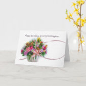 Carte Anniversaire, Grande Petite-fille, Panier à fleurs (Fleur jaune)