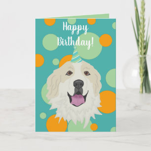 Carte Anniversaire Grande Pyrénées Chien de Montagne