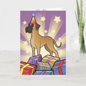 Carte Anniversaire Great Dane (Devant)