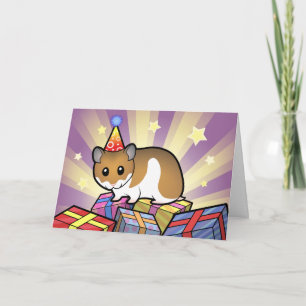 Carte Anniversaire Hamster syrien