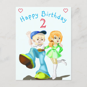 Carte Anniversaire Happy Friends - Personnalisable